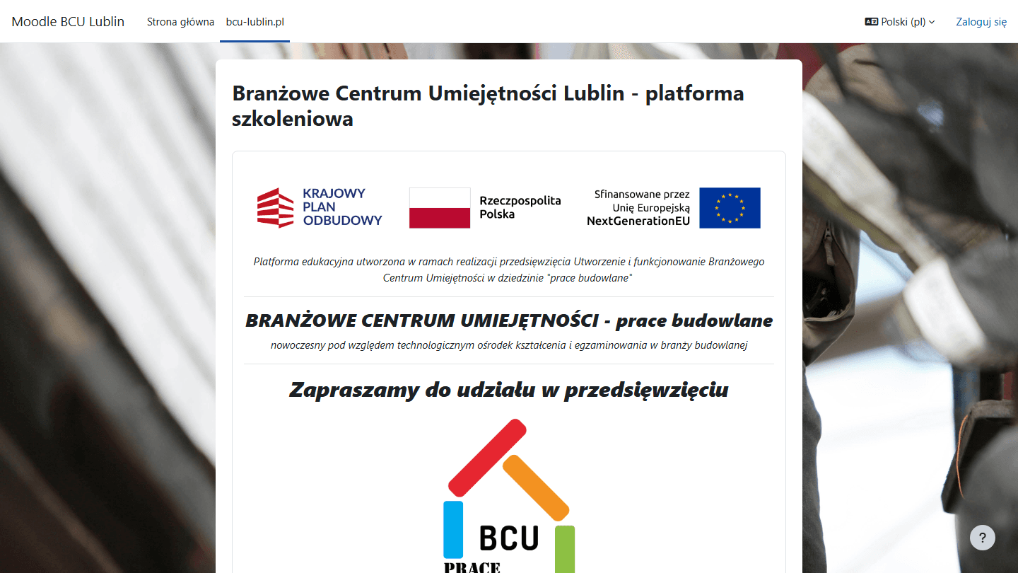 Podgląd projektu: Platforma e-learningowa BCU Lublin